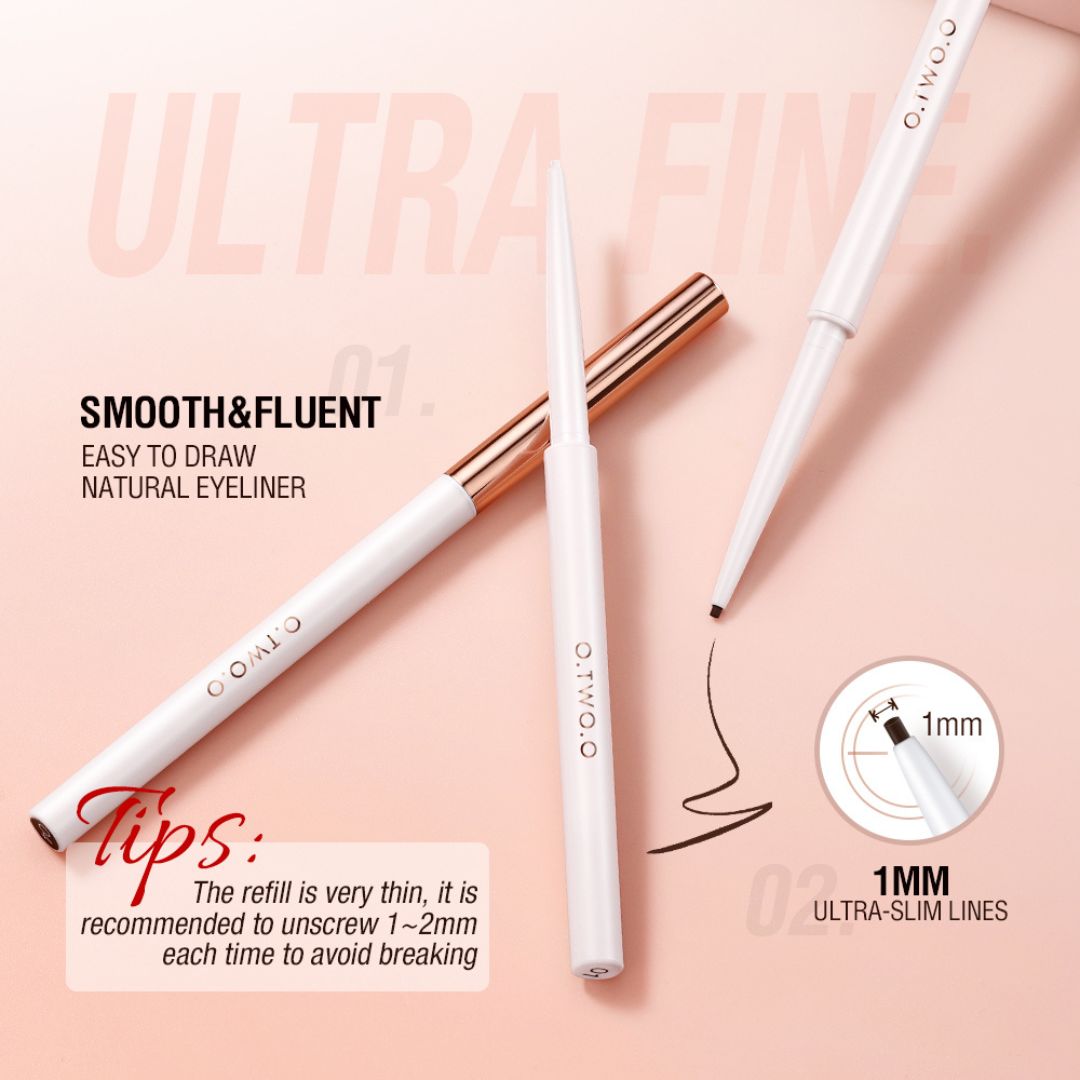 Super Slim Gel Eyeliner - White, black, brown, light brown