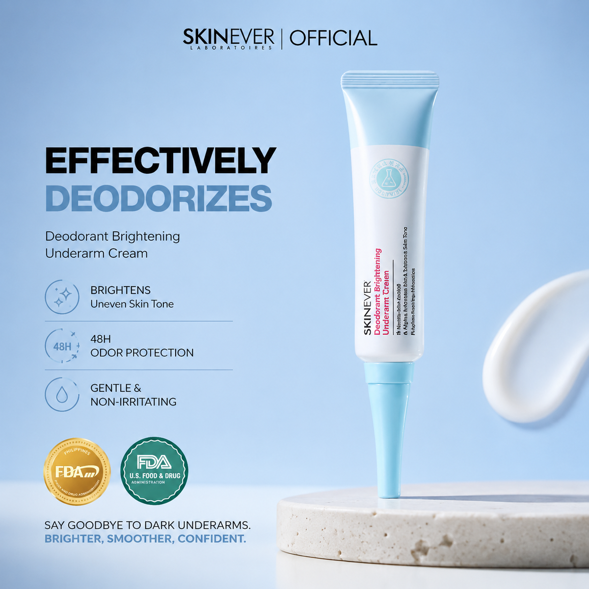 SKINEVER Deodorant Brightening Underarm Cream