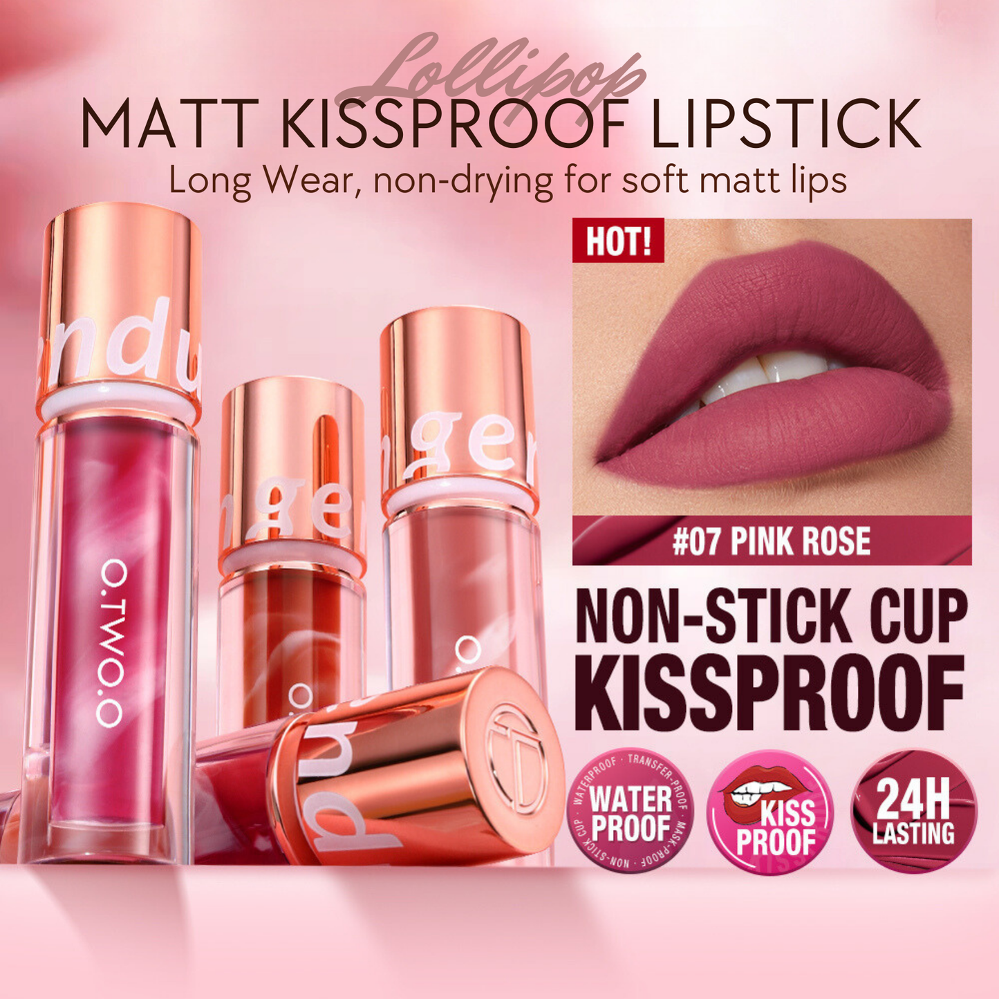 Lollipop Kiss-Proof Matt Lipstick