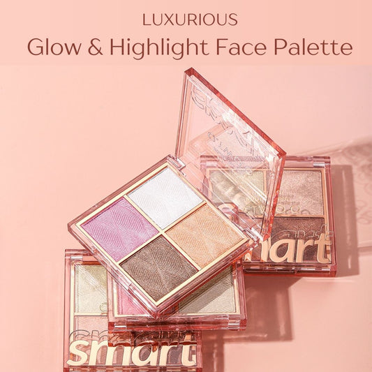 Luxurious Glow & Highlight Face Palette