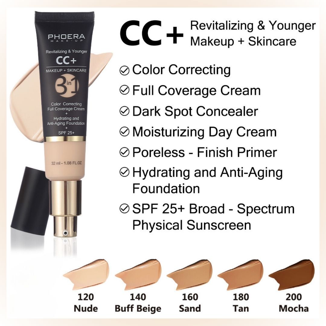 Phoera CC+ Full Coverage Foundation SPF25+