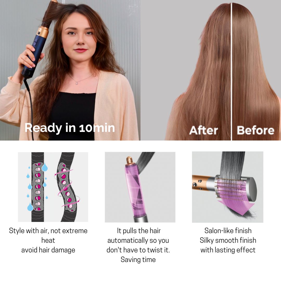 Own & True 6 in 1 Multi-Styler Autowrap with Leather Box