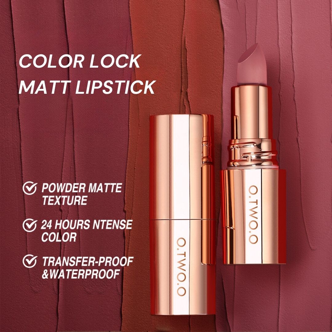 O.TWO.O Transfer-proof Colour-Lock Matte Lipstick