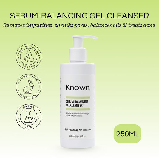 KNOWN Sebum Balancing Acne clear Gel Cleanser