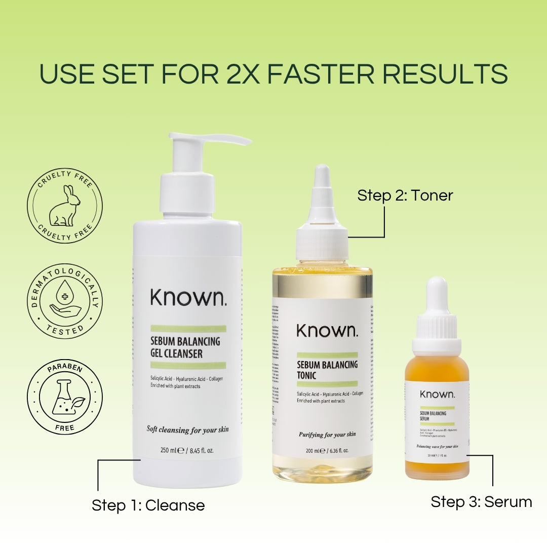 KNOWN Sebum Balance Acne Set