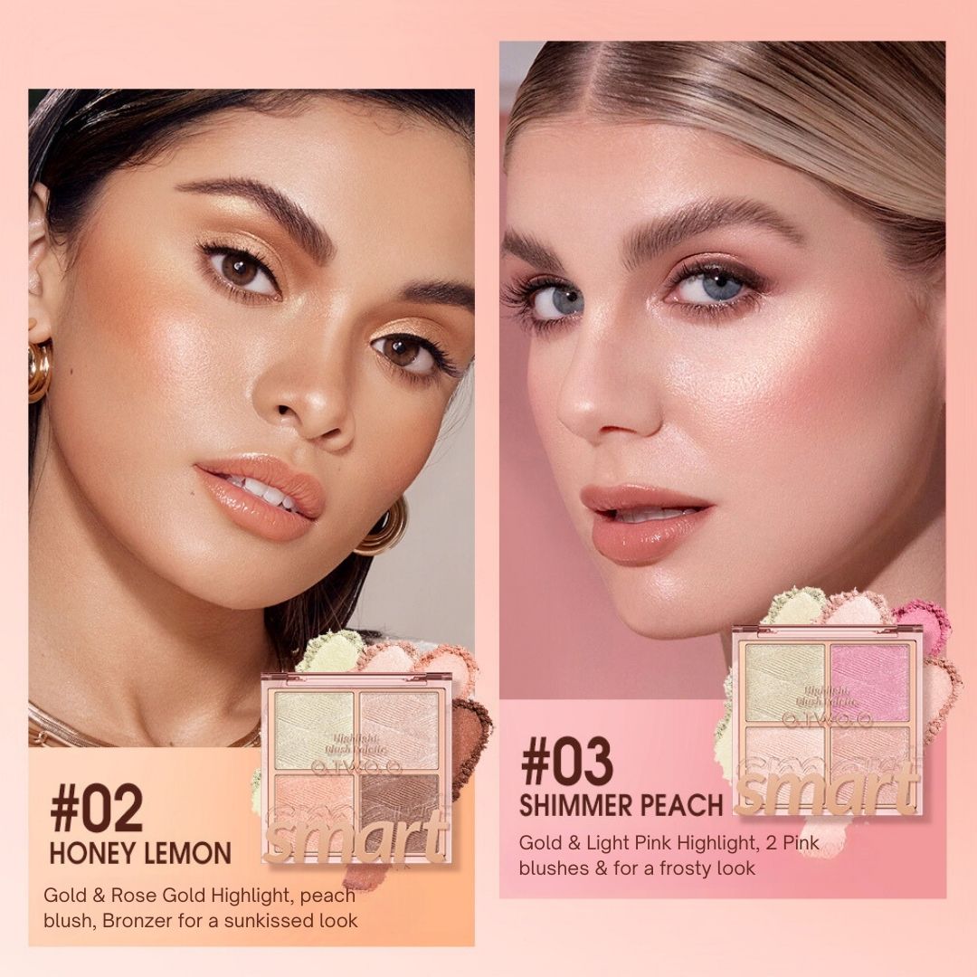 Luxurious Glow & Highlight Face Palette