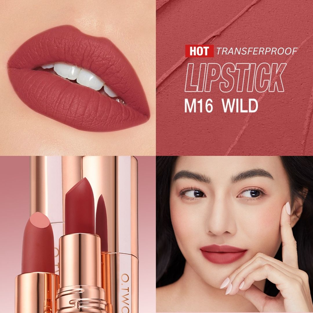 O.TWO.O Transfer-proof Colour-Lock Matte Lipstick