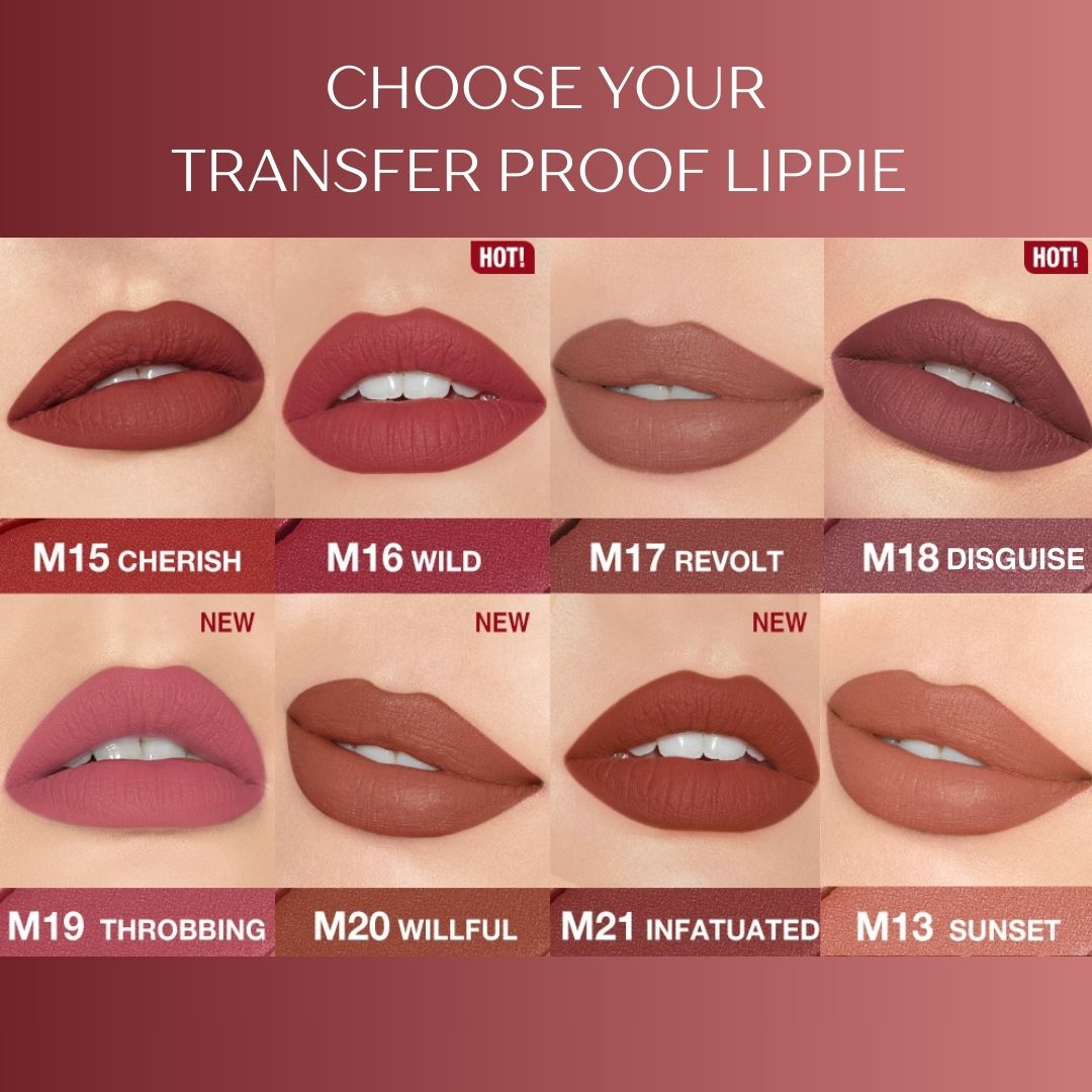 O.TWO.O Transfer-proof Colour-Lock Matte Lipstick