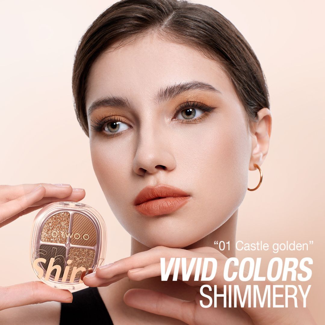 O.TWO.O 4 High Pigment Shimmers Eyeshadow Palette