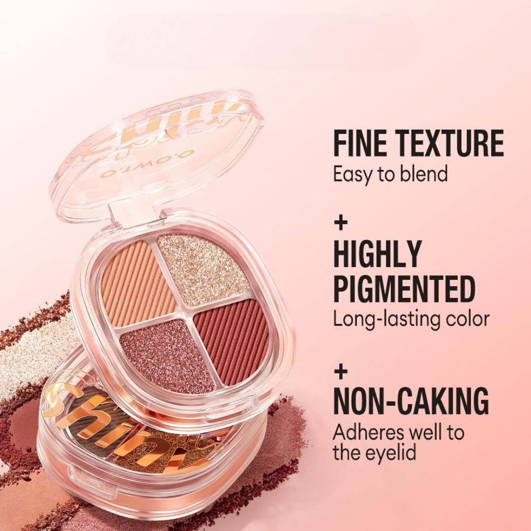 O.TWO.O 4 High Pigment Shimmers Eyeshadow Palette