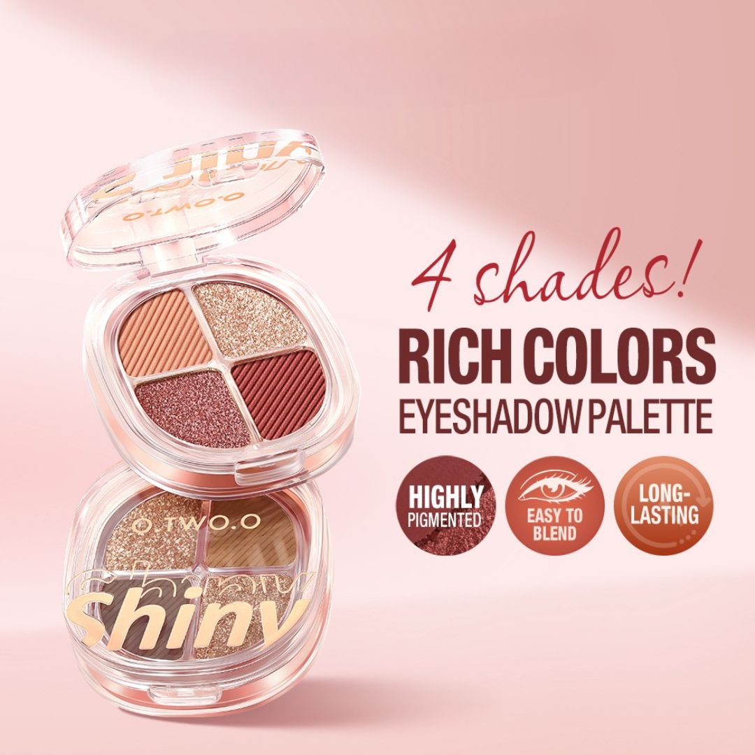 O.TWO.O 4 High Pigment Shimmers Eyeshadow Palette