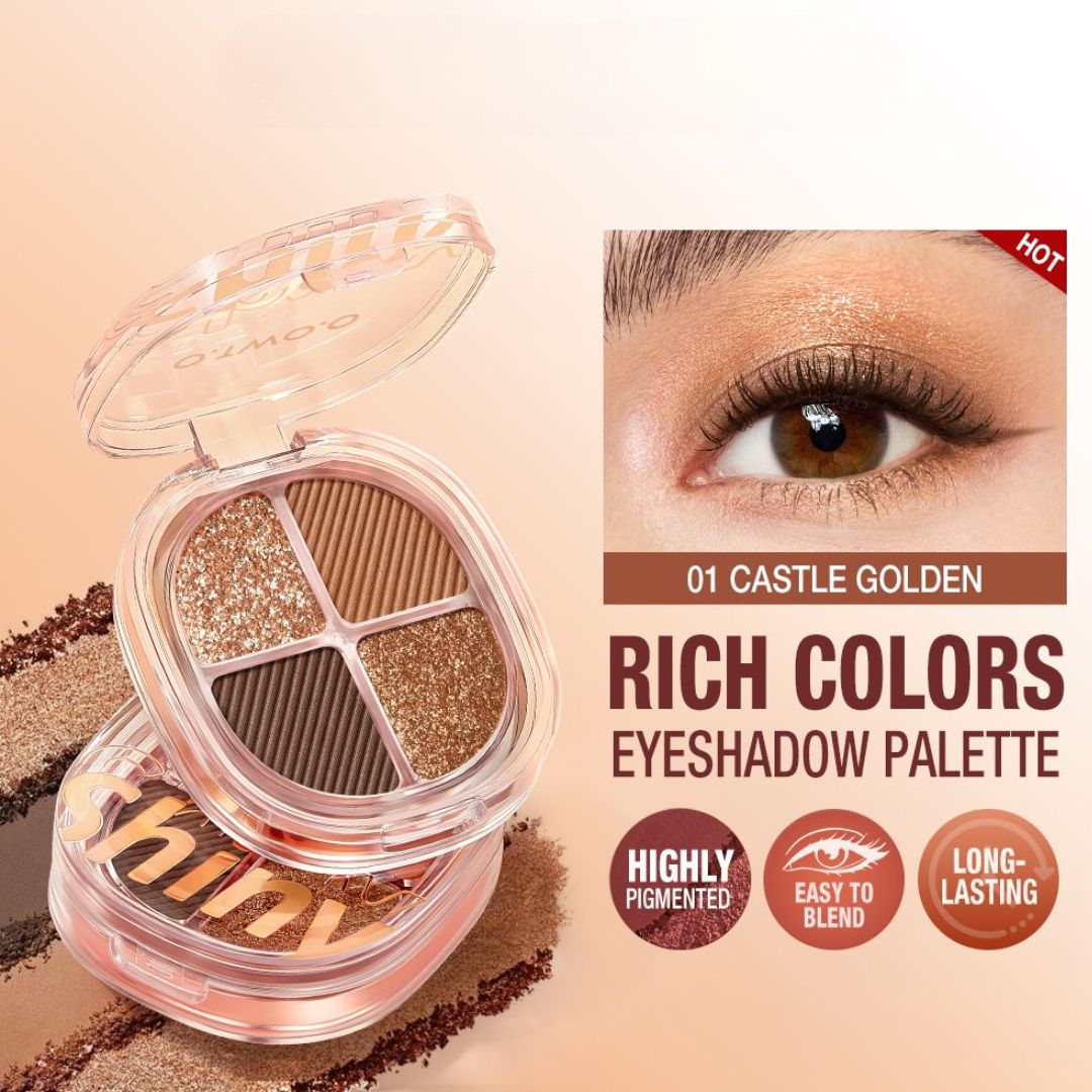 O.TWO.O 4 High Pigment Shimmers Eyeshadow Palette