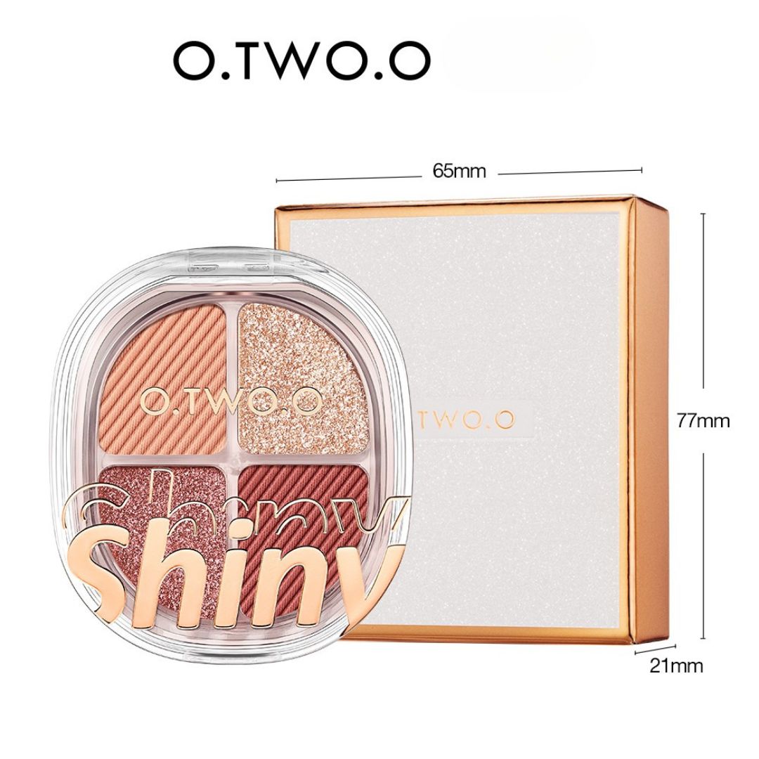 O.TWO.O 4 High Pigment Shimmers Eyeshadow Palette