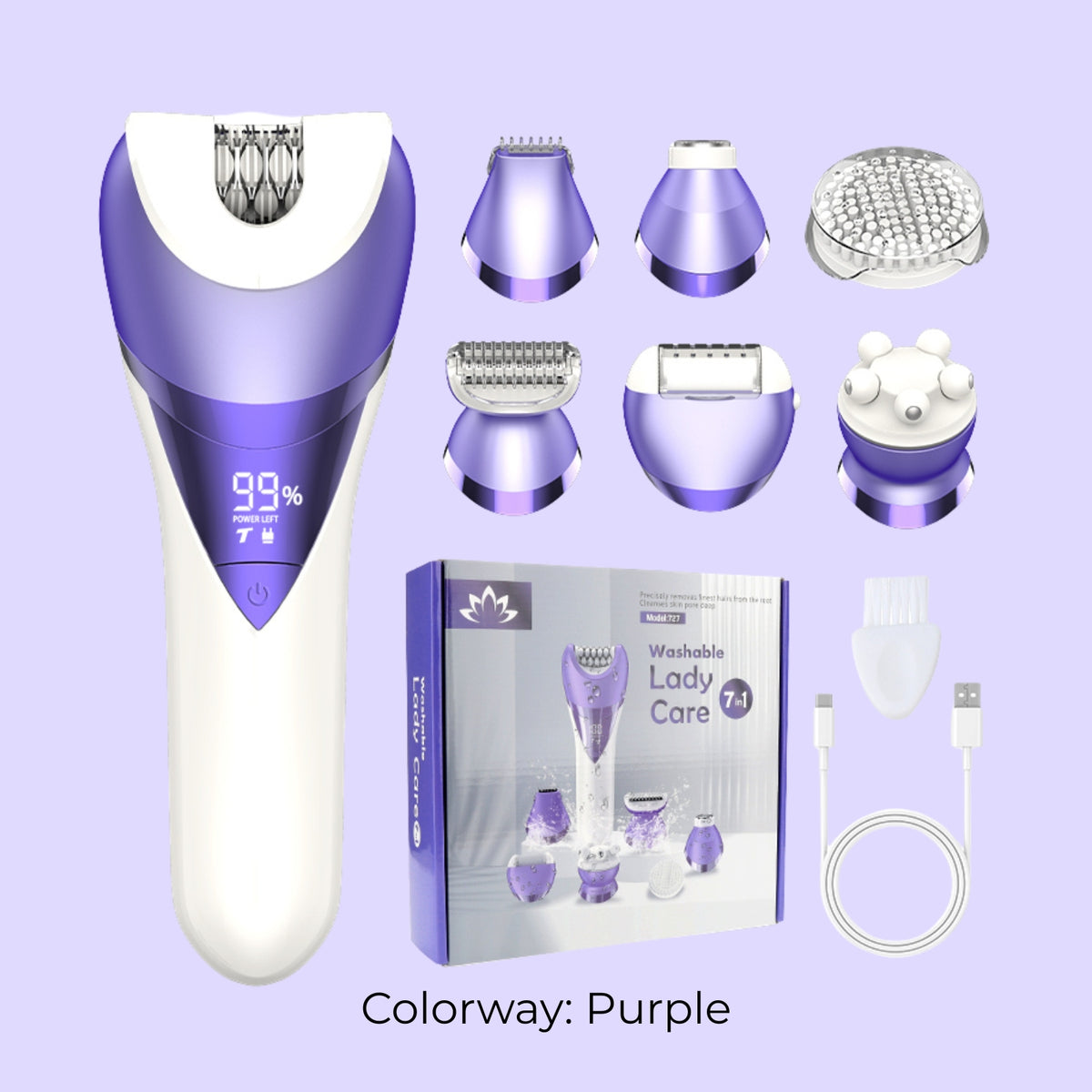 Smooth 7™: 7-in-1 Epilator & Care System