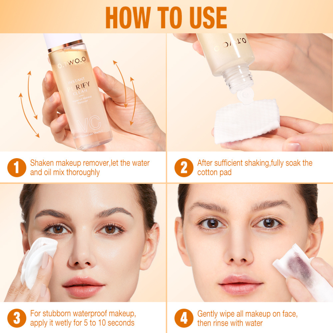 Gentle Vit C Waterproof Makeup Remover: Lip, Eye & Face