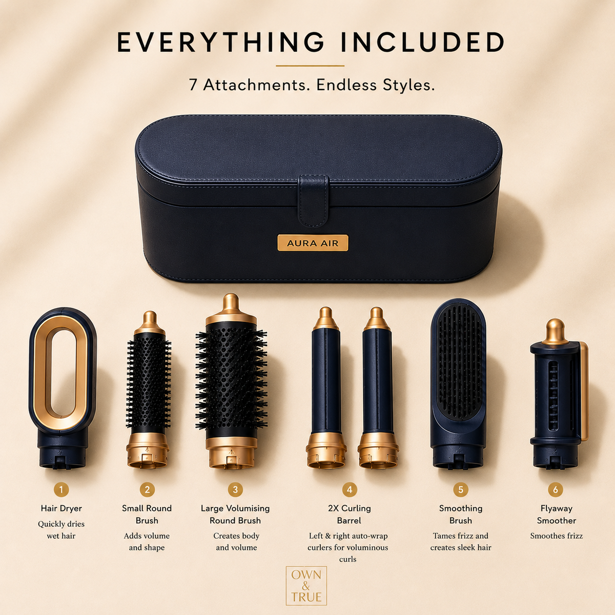 AURA AIR - Multi-HairStyler Autowrap + Leather Box