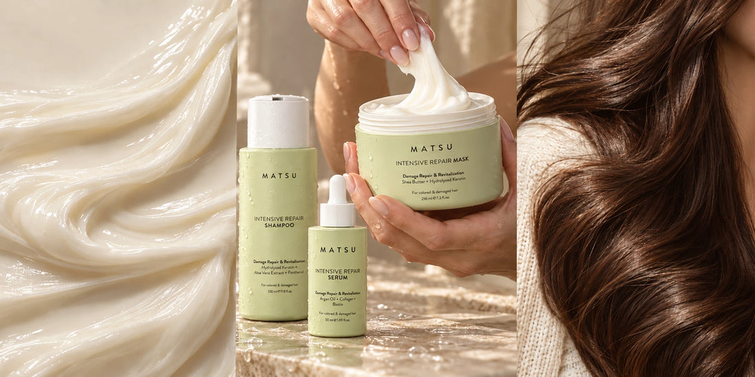 Intensive Repair Hair Routine Set - Shampoo, Mask, Serum