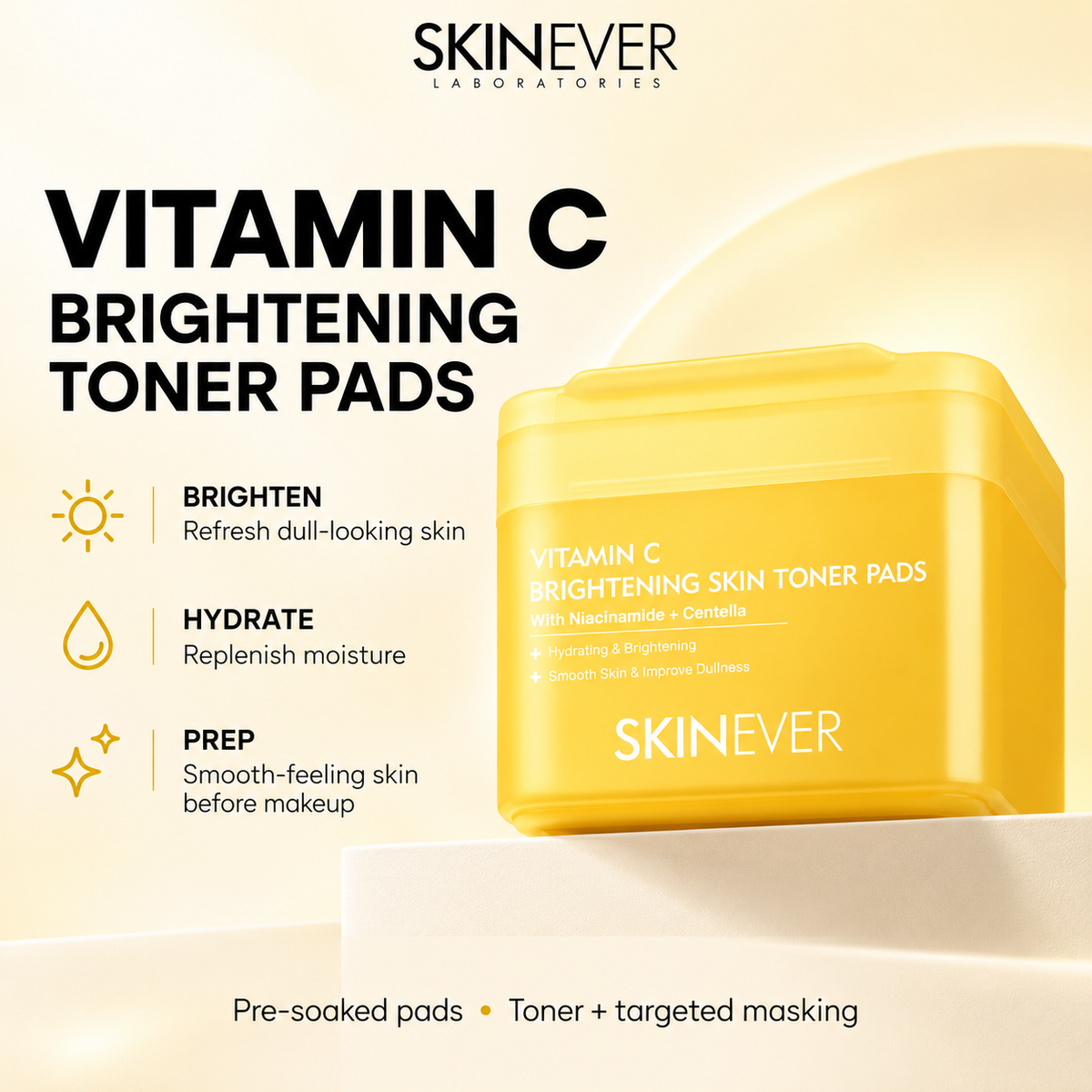 SKINEVER toner pads – vitc hero