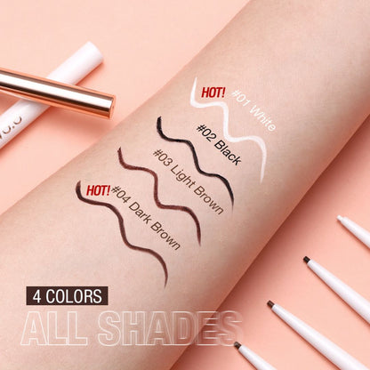 Super Slim Gel Eyeliner - White, black, brown, light brown