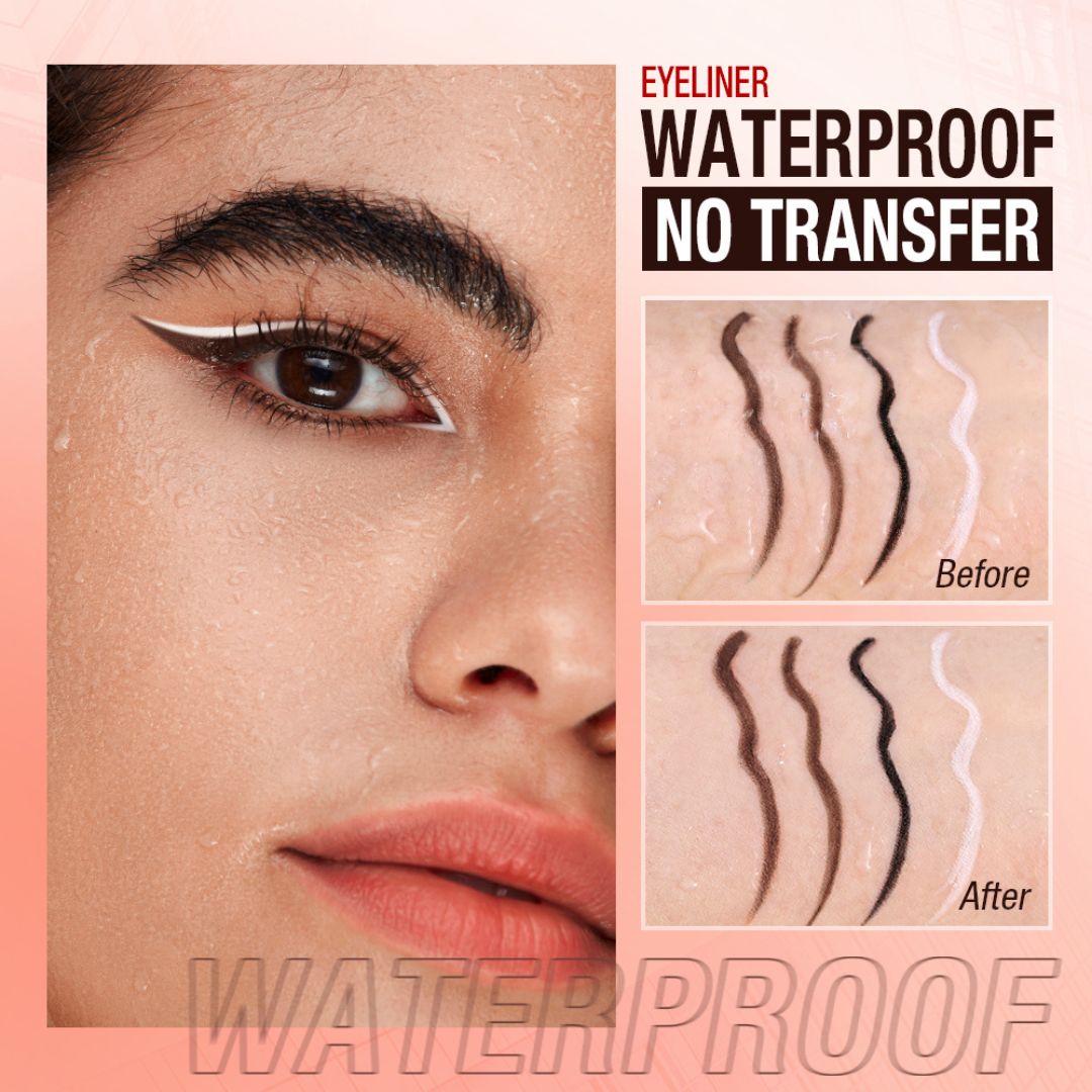 Super Slim Gel Eyeliner - White, black, brown, light brown