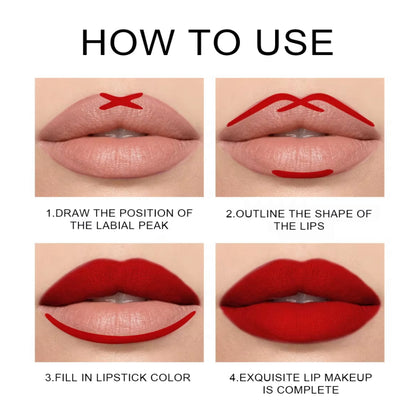 Phoera Liquid Lip Liner Waterproof, 24 Hour Wear