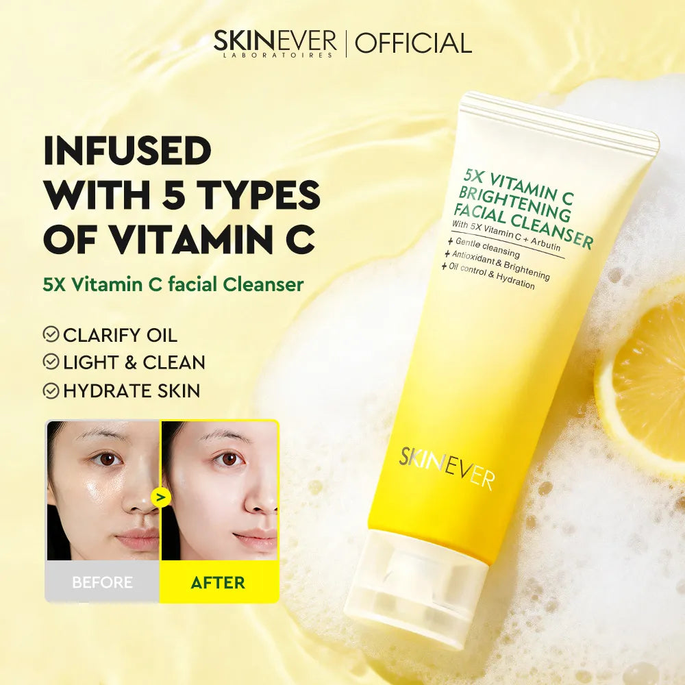 SKINEVER 5X Vitamin C Facial Cleanser