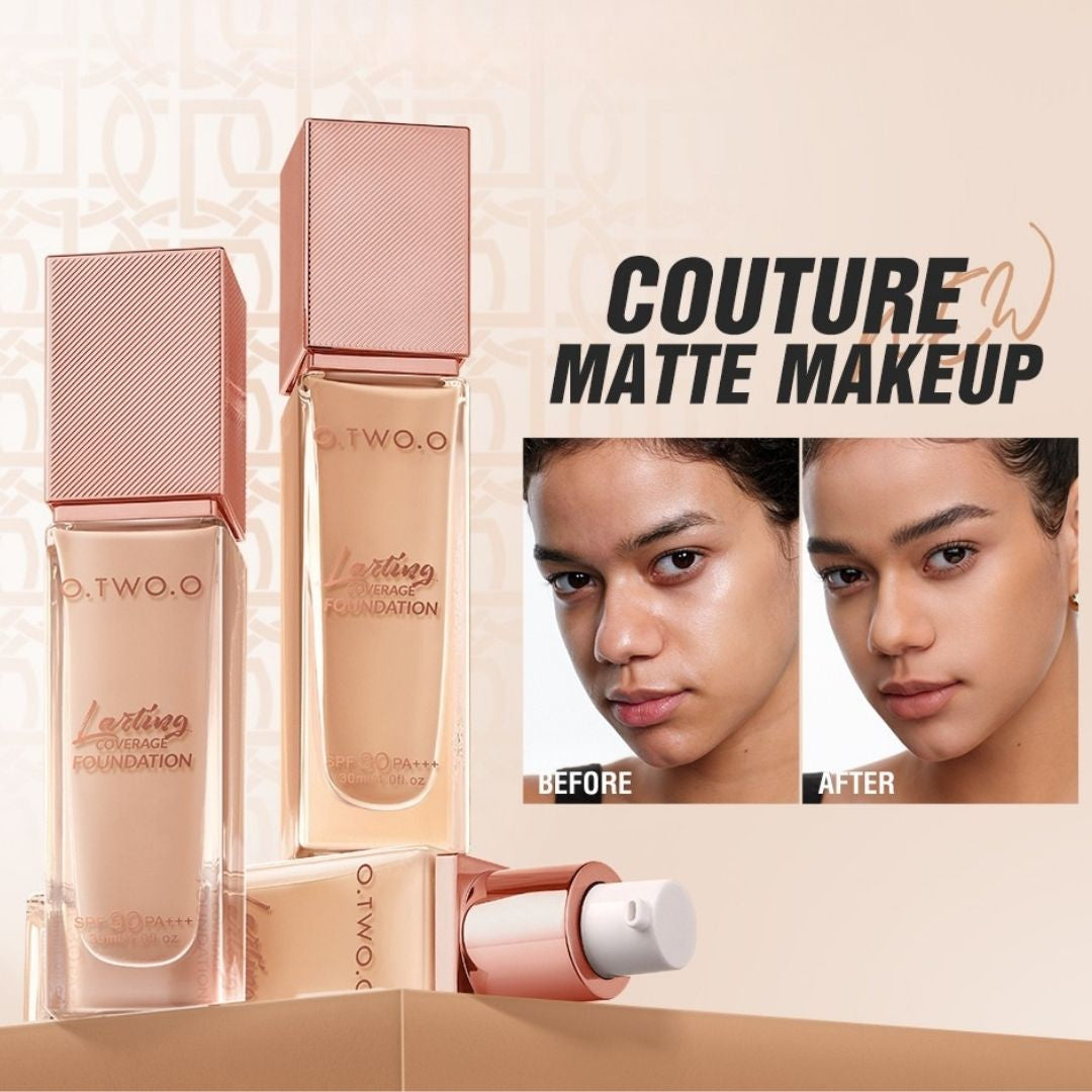 O.TWO.O Flawless Face Base Bundle- Foundation, Compact Powder, Setting Spray