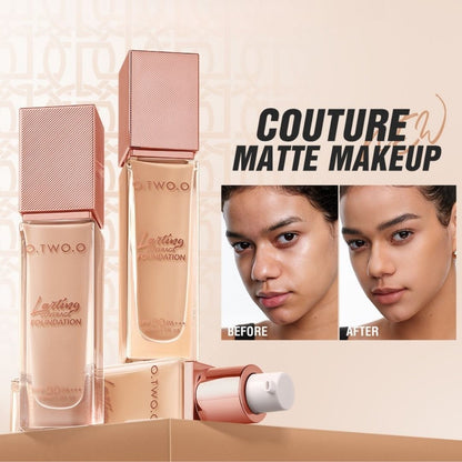 O.TWO.O Flawless Face Base Bundle- Foundation, Compact Powder, Setting Spray