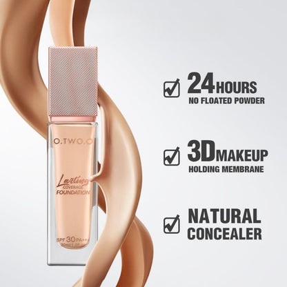 O.TWO.O Flawless Face Base Bundle- Foundation, Compact Powder, Setting Spray