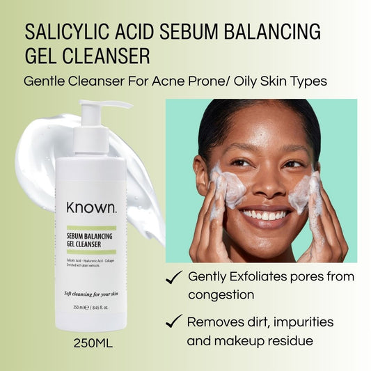 KNOWN Sebum Balancing Acne clear Gel Cleanser