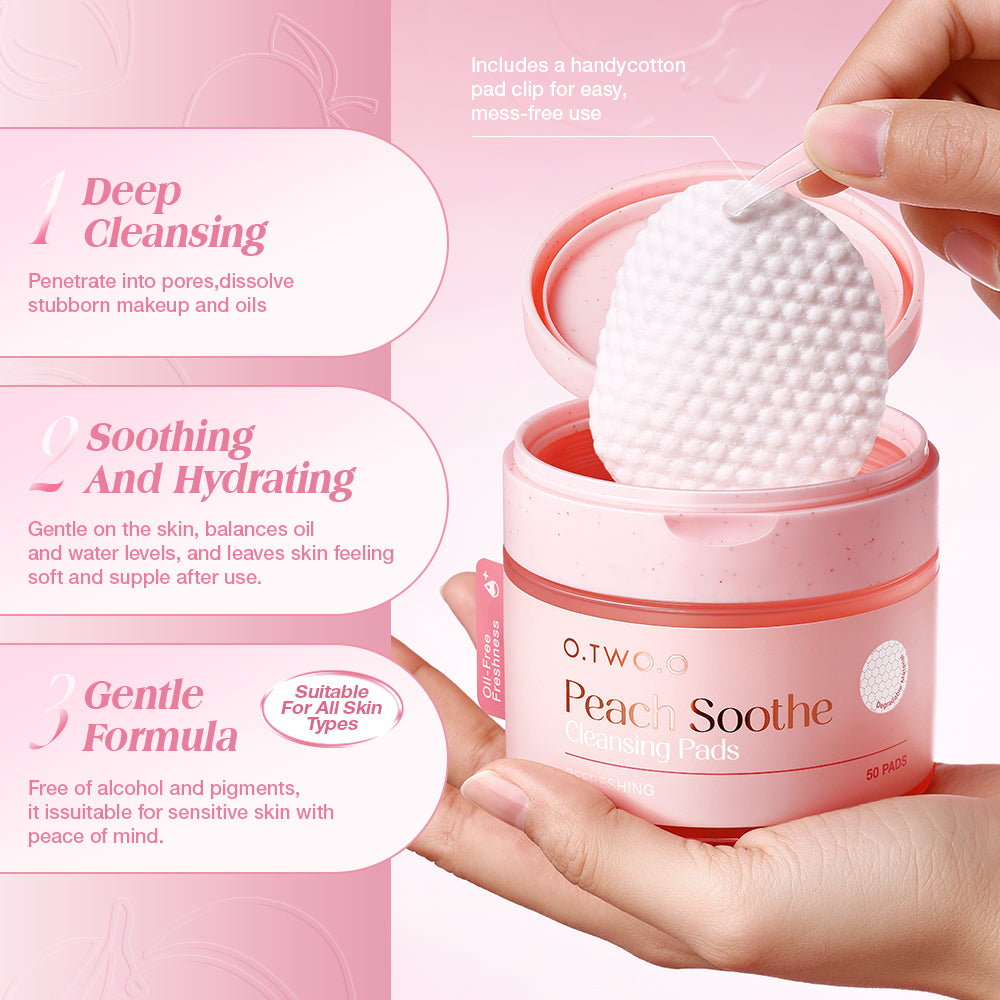 O.TWO.O Peach Soothing Cleansing Pads