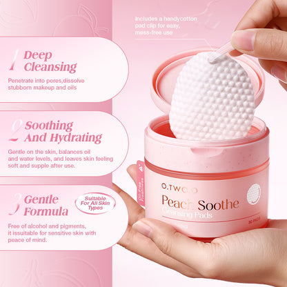 O.TWO.O Peach Soothing Cleansing Pads