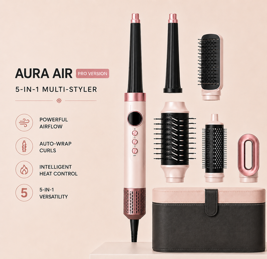 AURA AIR PRO VERSION 5-in-1 Multi-HairStyler Autowrap