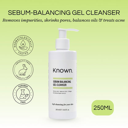 KNOWN Salicylic Acid Sebum Balancing Gel Cleanser