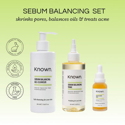 KNOWN Sebum Balance Acne Set