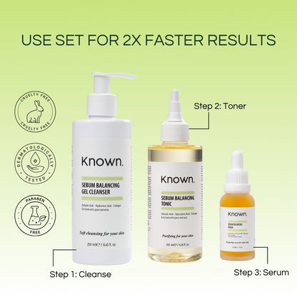 KNOWN Sebum Balance Acne Set