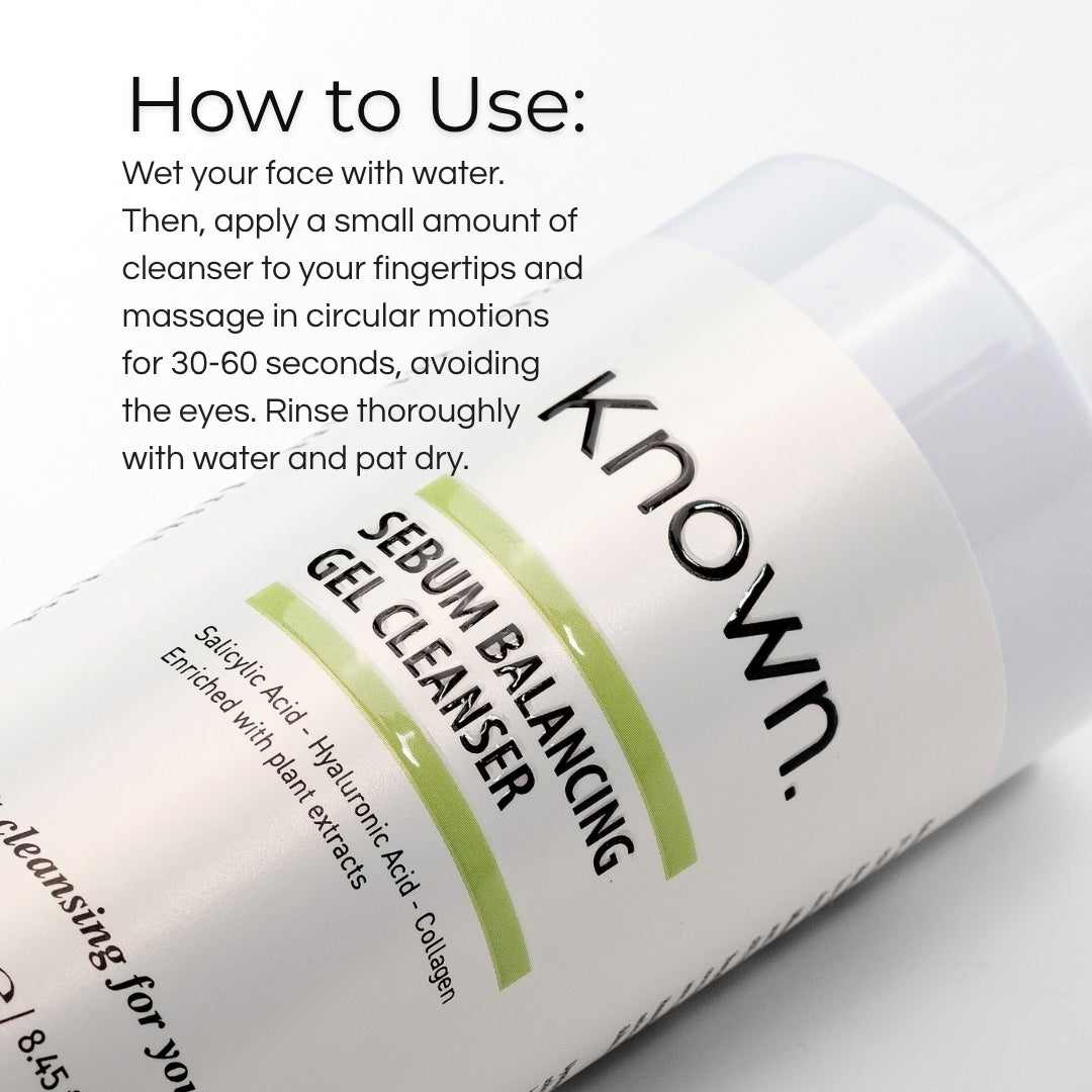 KNOWN Salicylic Acid Sebum Balancing Gel Cleanser