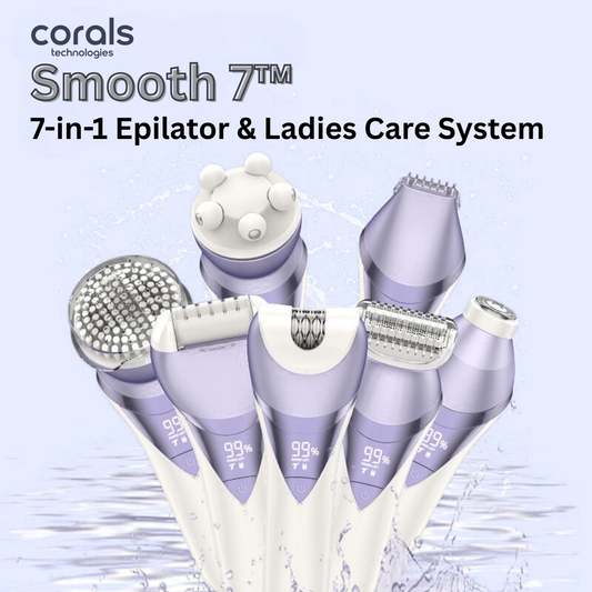 Smooth 7™: 7-in-1 Epilator & Care System