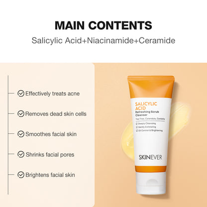 SKINEVER Salicylic Acid Refreshing Scrub Cleanser