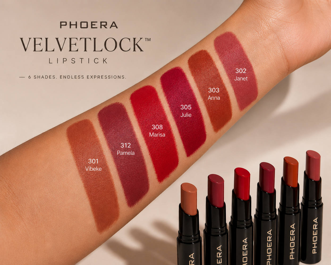 PHOERA BlurMatte™ Non Tranfer Lipstick