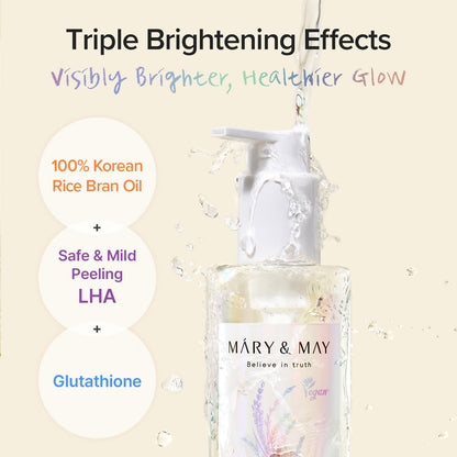 Mary&May Brightening Cleansing Oil – Rice + Glutathione LHA 200ml