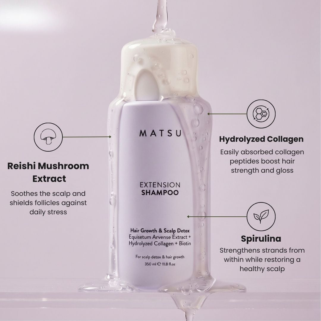 MATSU Extension Hair Shampoo for Fast Hair Growth & Scalp Detox