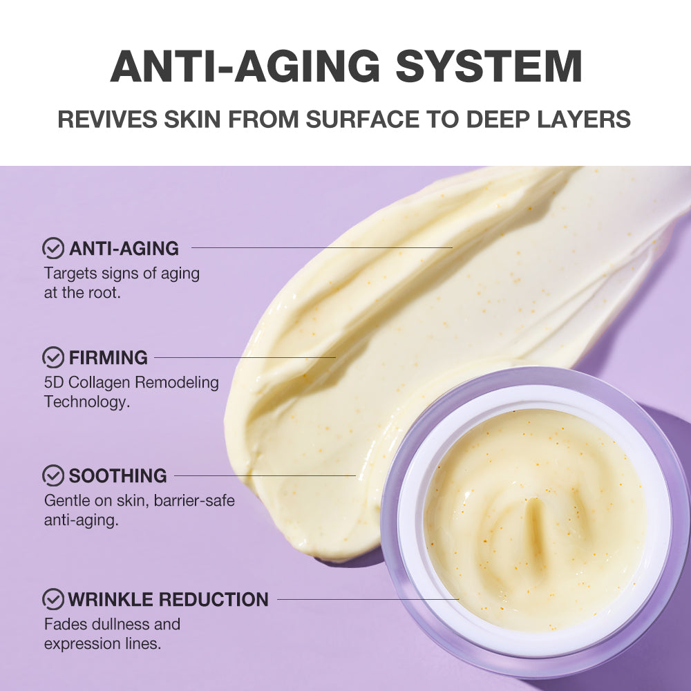 AM/PM Retinol Smooth Skin Routine - Serum, Cream, SPF