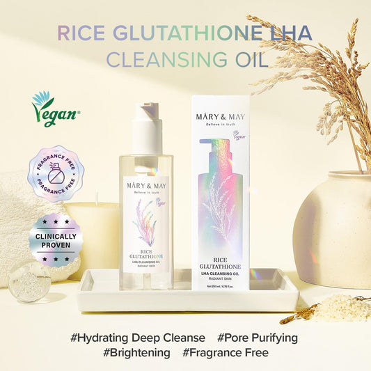 Mary&May Brightening Cleansing Oil – Rice + Glutathione LHA 200ml