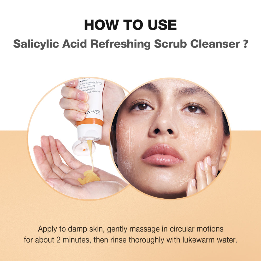SKINEVER Salicylic Acid Refreshing Scrub Cleanser