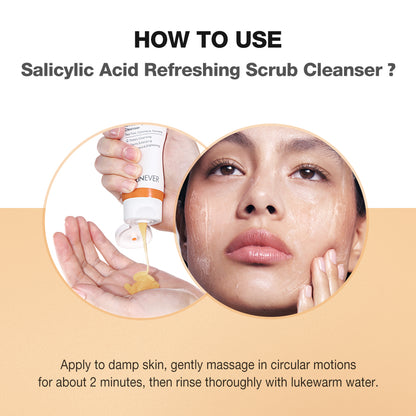 SKINEVER Salicylic Acid Refreshing Scrub Cleanser
