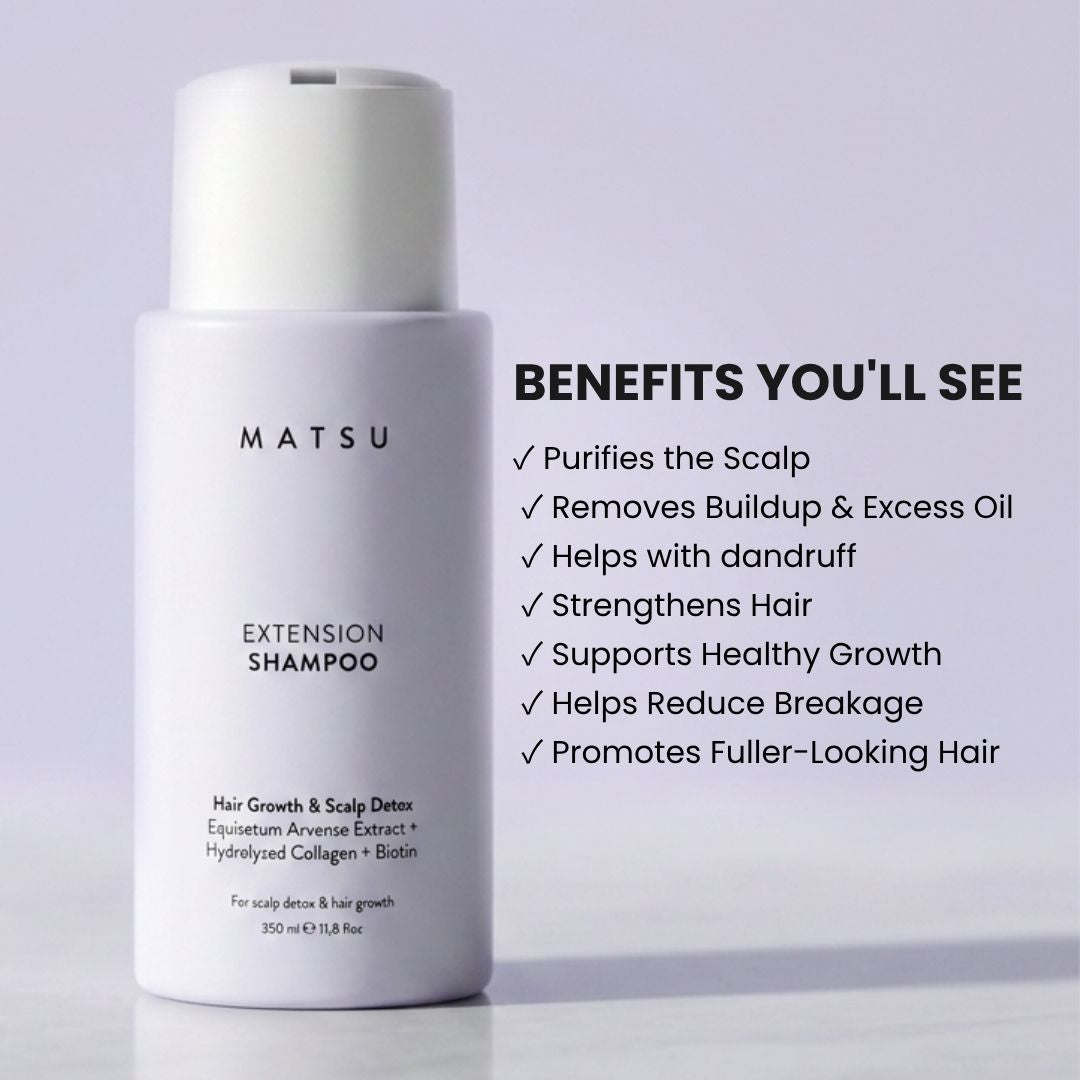 MATSU Extension Hair Shampoo for Fast Hair Growth & Scalp Detox