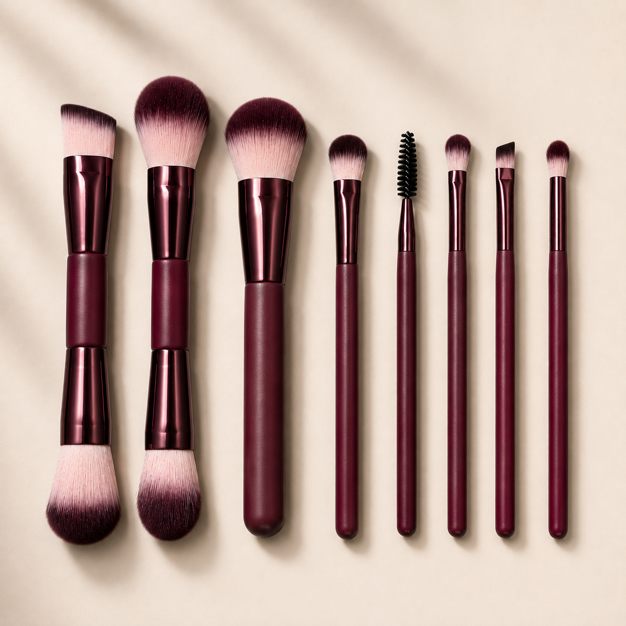 O&T The Essential Makeup Brush 8pc Set
