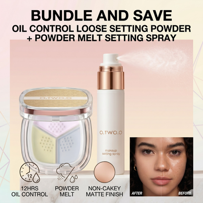 2pc Blurring Face Duo - Loose Powder + Setting Spray