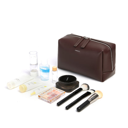 Genuine Leather Cosmetic Pouch